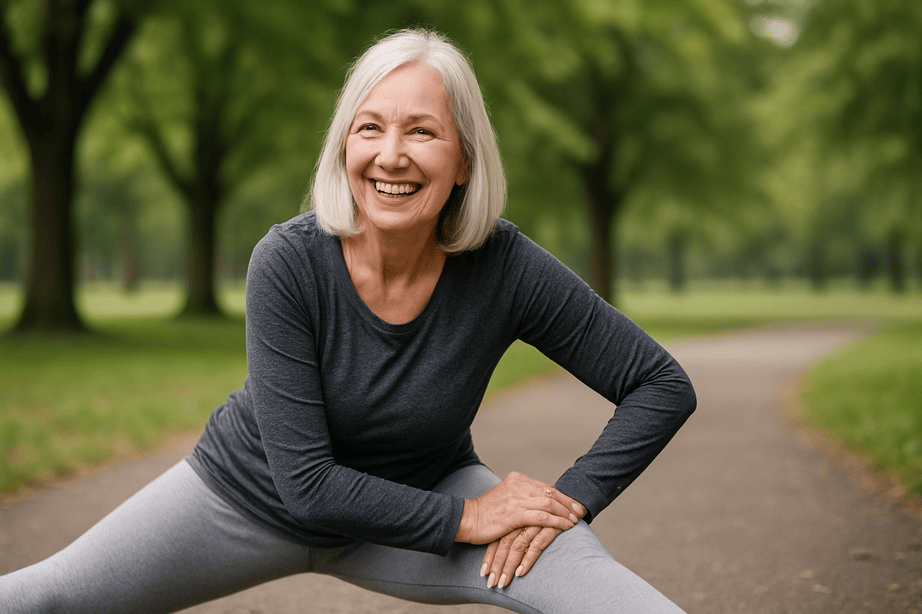 an old women who looks young and energetic