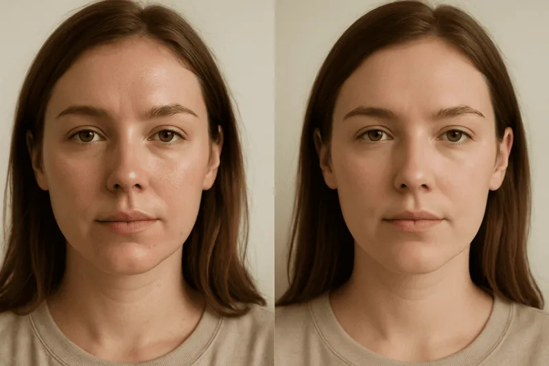 oily skin transformation